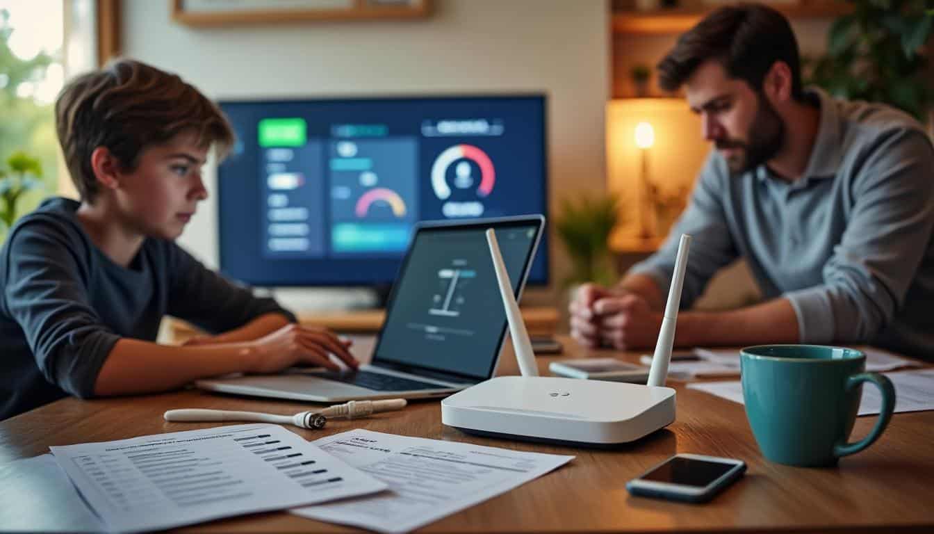 Illustration: Diagnostiquer la lenteur du wifi à la maison : tests et démarches simples