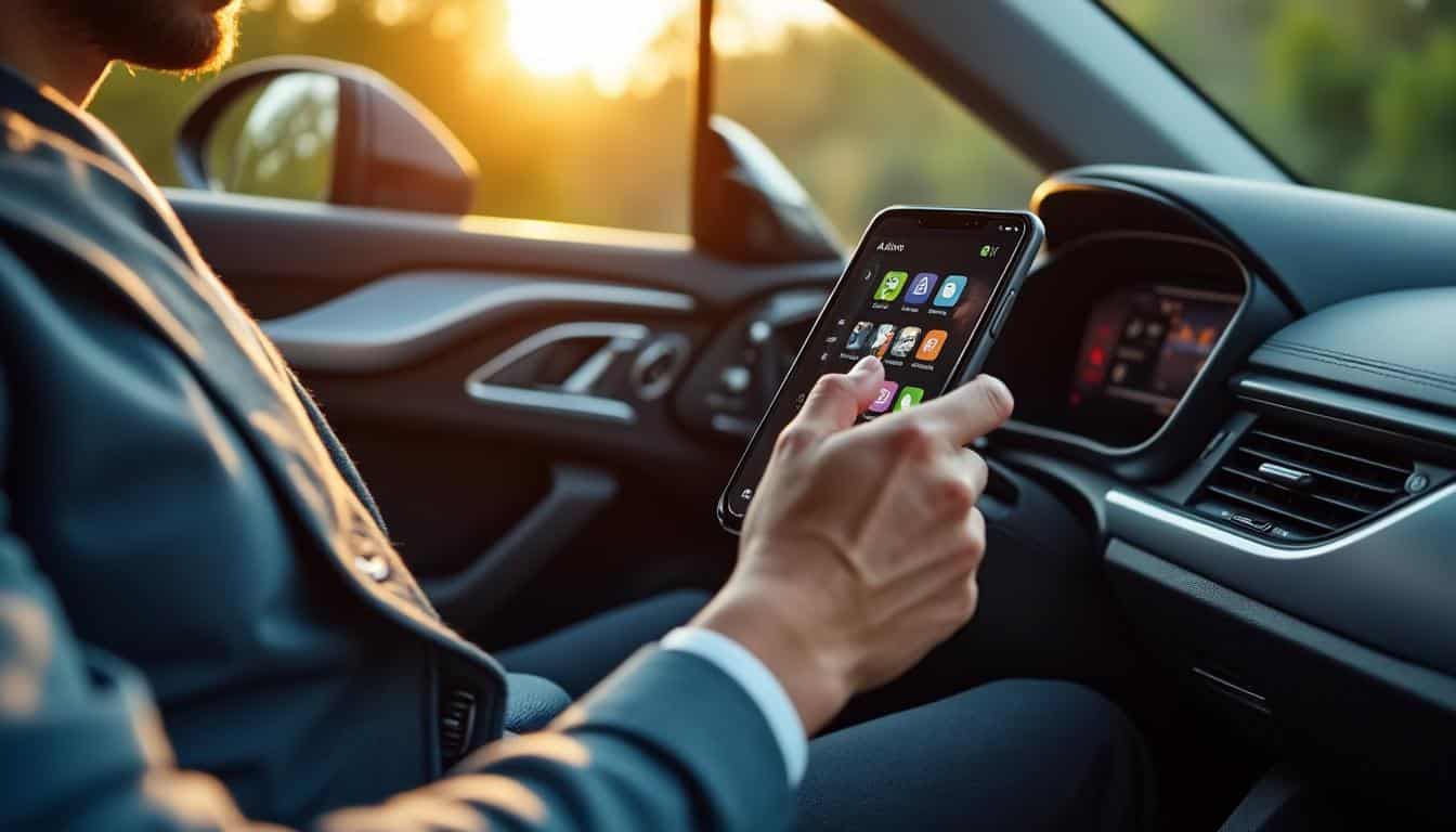 Illustration: Définition et présentation de l’interface smartphone Audi