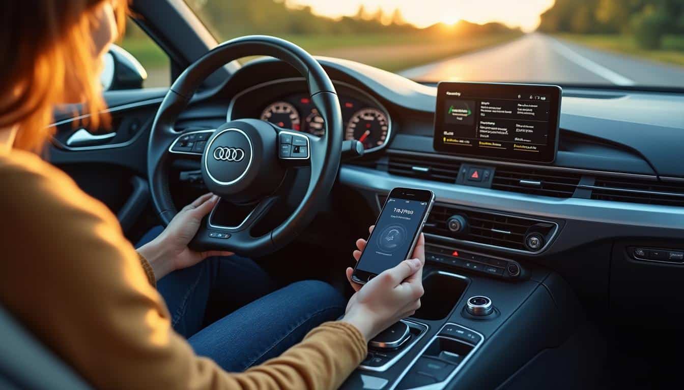 Illustration: Fonctionnalités principales et avantages de l’interface smartphone Audi