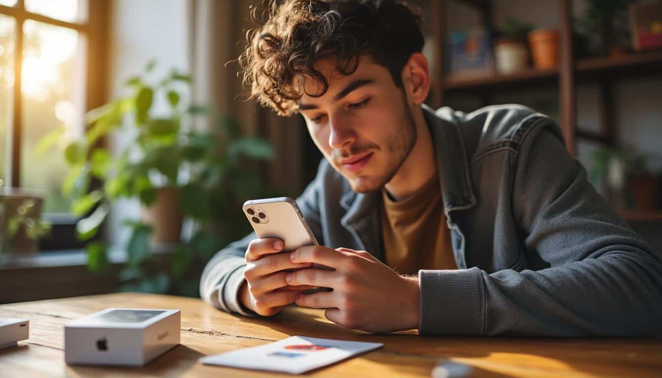 Illustration: Prise en main et configuration initiale dans un guide du débutant iOS sur smartphone