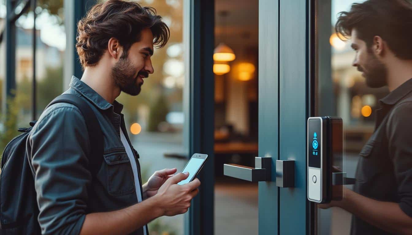 Illustration: Pourquoi remplacer un badge NFC par un smartphone pour accéder à un immeuble ?