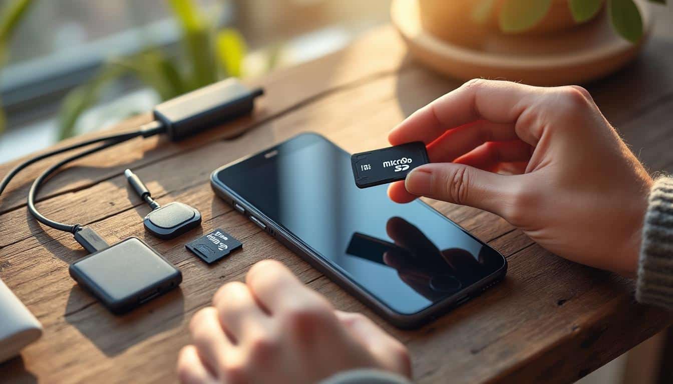 Illustration: Définition et rôle du support de stockage pour smartphone