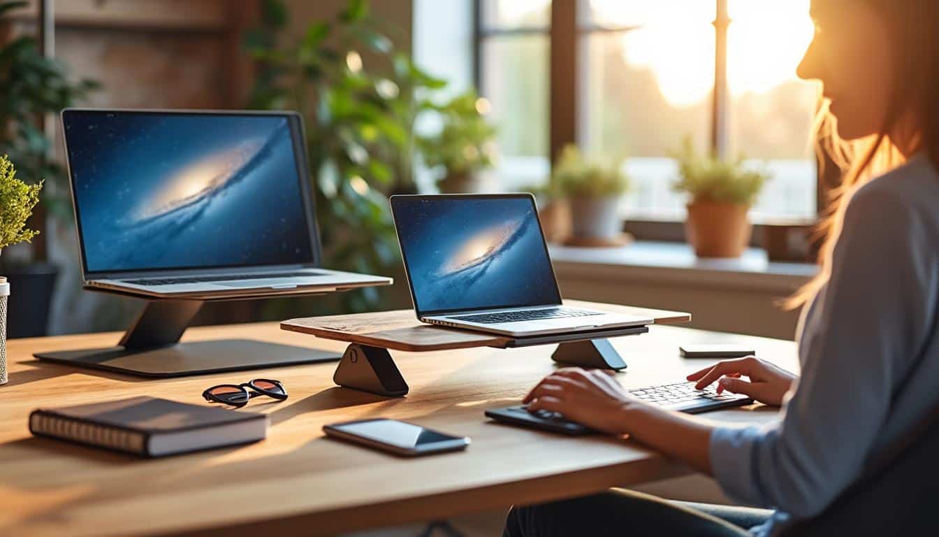 Illustration: Les différents types de supports pour PC portables et leurs caractéristiques