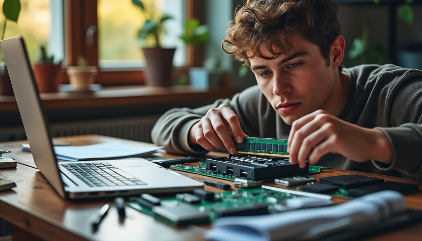 Illustration: Comprendre l’intérêt d’ajouter de la RAM à un PC portable pour gagner en performance