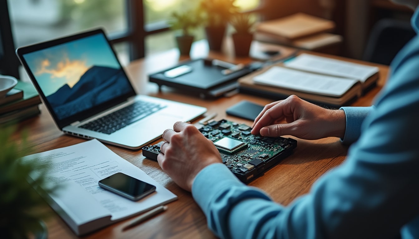 Illustration: Comprendre le rôle du processeur dans un ordinateur portable