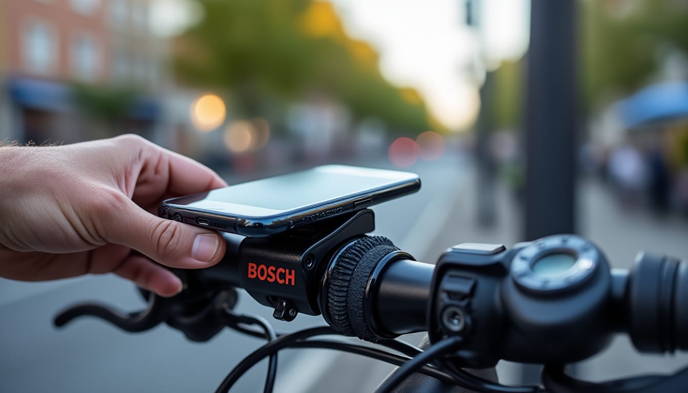 Illustration: Présentation et définition du smartphone grip Bosch