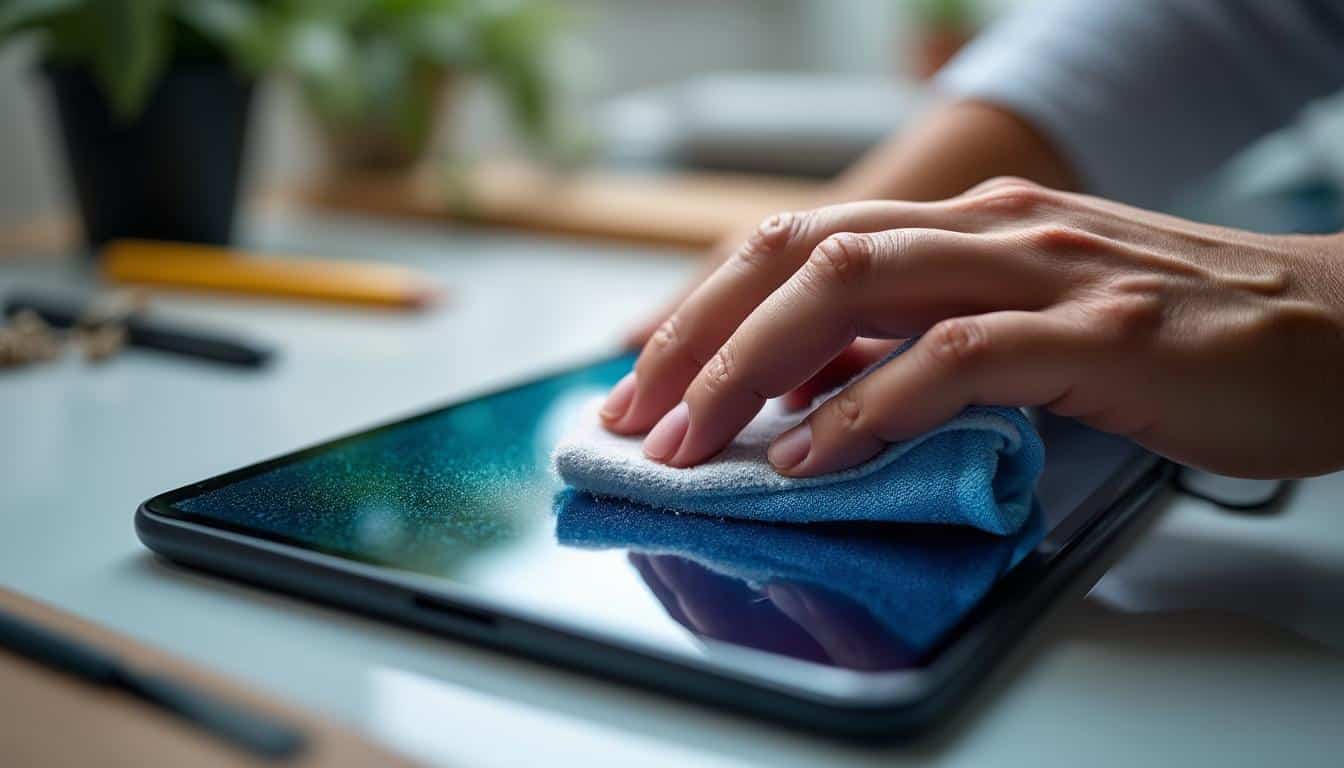Écran tactile : traces de doigts nettoyage efficace et sans risque