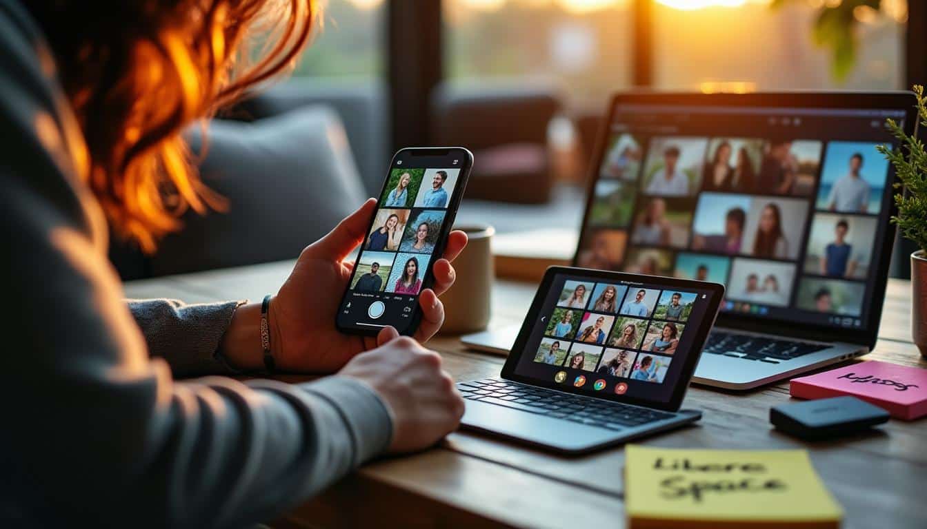 Illustration: Comprendre la gestion du stockage interne face aux doublons de photos