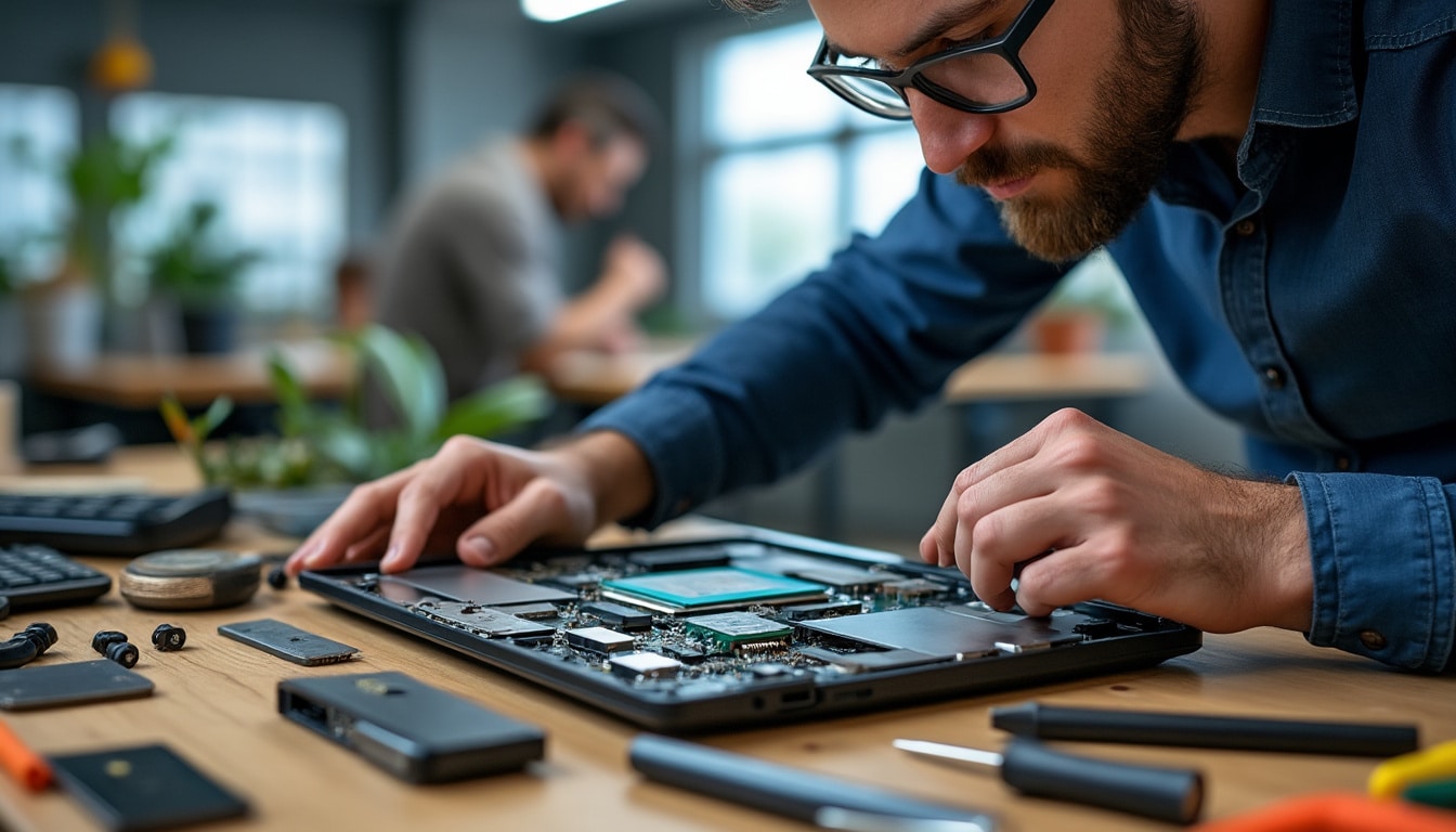 Illustration: Comprendre le rôle essentiel du processeur dans un ordinateur portable