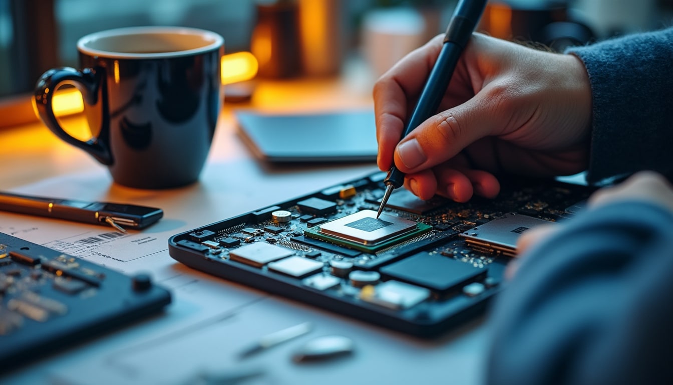 Illustration: Comprendre le rôle essentiel du processeur dans un ordinateur portable
